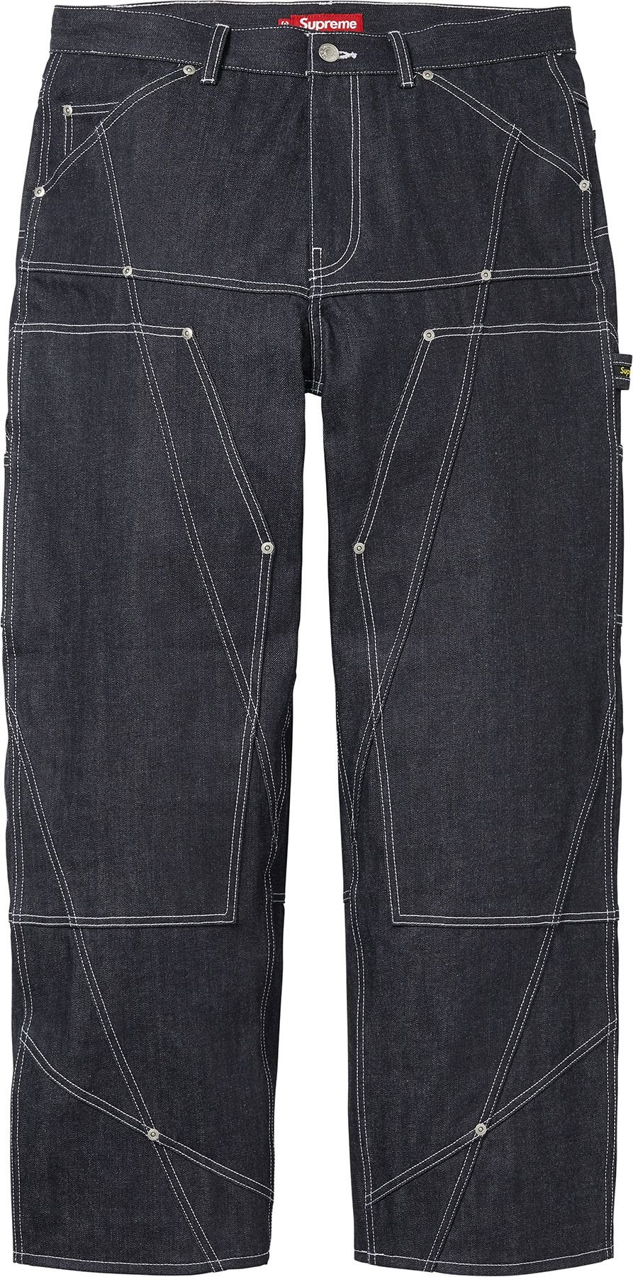 Contrast Stitch Double Knee Painter Jean view 11